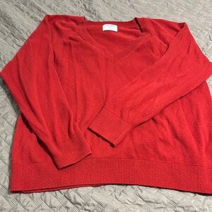 Old Navy Red V-Neck Sweater